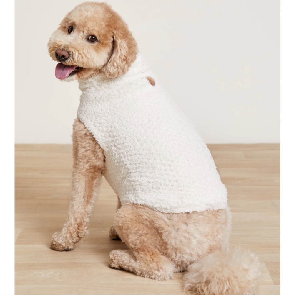 Barefoot Dreams CozyChic Abstract Camo Pet Sweater Cream Size Large